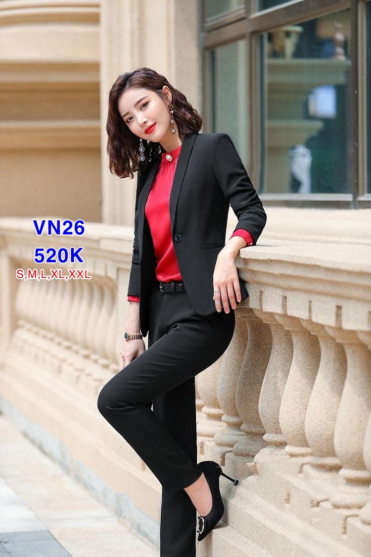 Set vest công sở nguyên bộ quần dài sang trọng VN26